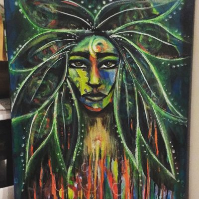 healing woman painting